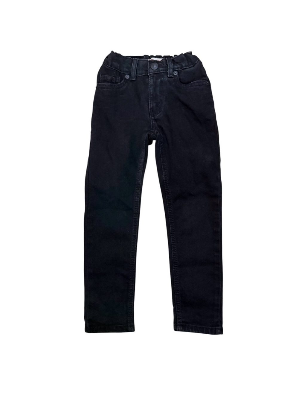 Levi’s Boys 510 Performance Skinny Jeans Black Adjustable Waist Size 5 Regular
